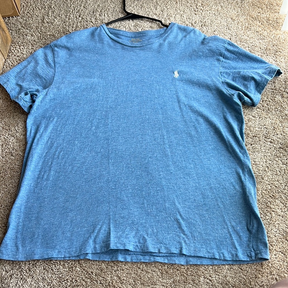 Ralph polo tee light blue